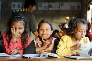 Kinder in einem Kinderzentrum in Nepal